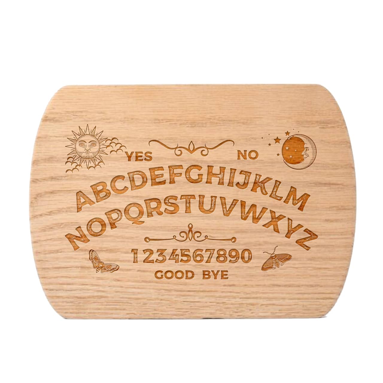Ouija Board 8" x 11" Redwood Oval Cutting Board